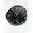 Elegant Decorative Wall Clock, Black & Bronze, 13.8 x 13.8 x 1.8 inches | 100% Plastic with Real Glass Cover | Stylish Home Décor for Living Room & Office | Perfect for Modern Aesthetics & Timeless Design-105524096