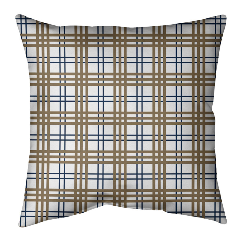 Housse et insert de coussin carré d'extérieur R-St Louis Football, 20 po X 20 po, Polyester / bourre de polyester