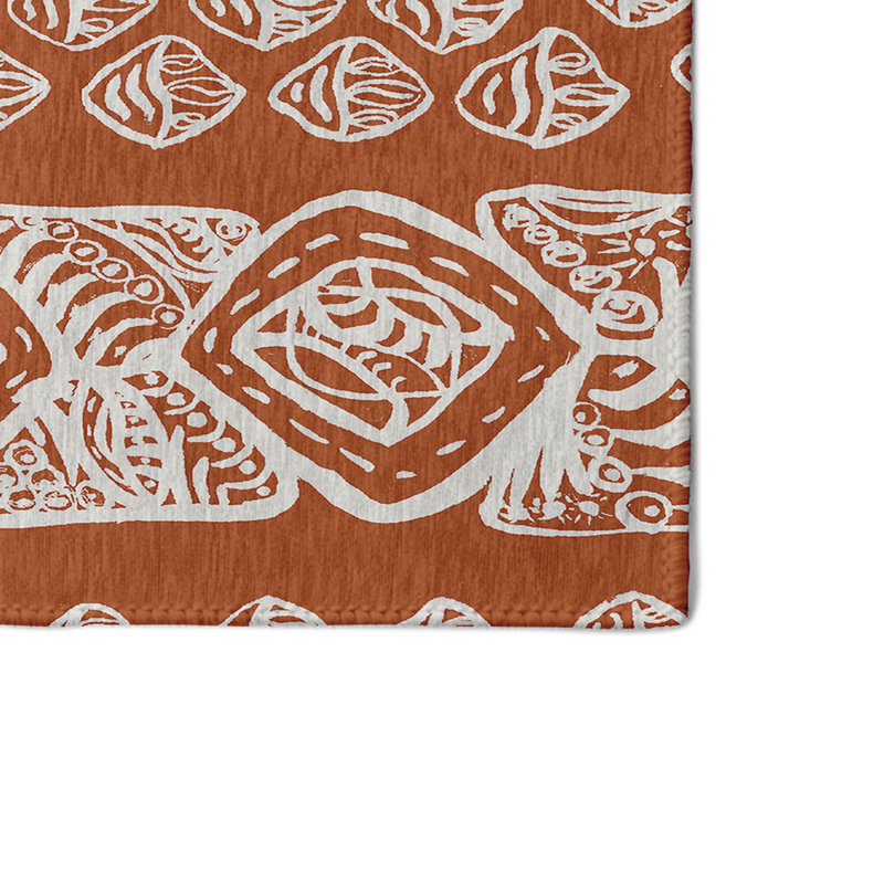 Safari Chenille Geometric Indoor Rug, Rectangle 4' x 6'