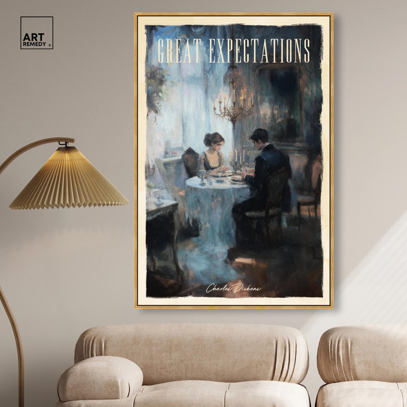 «Great Expectations» sur toile par Art Remedy, Cadre doré, H 55 po x l 37 po