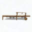 Chaise longue double Perla avec côtés réglables indépendants-280459144