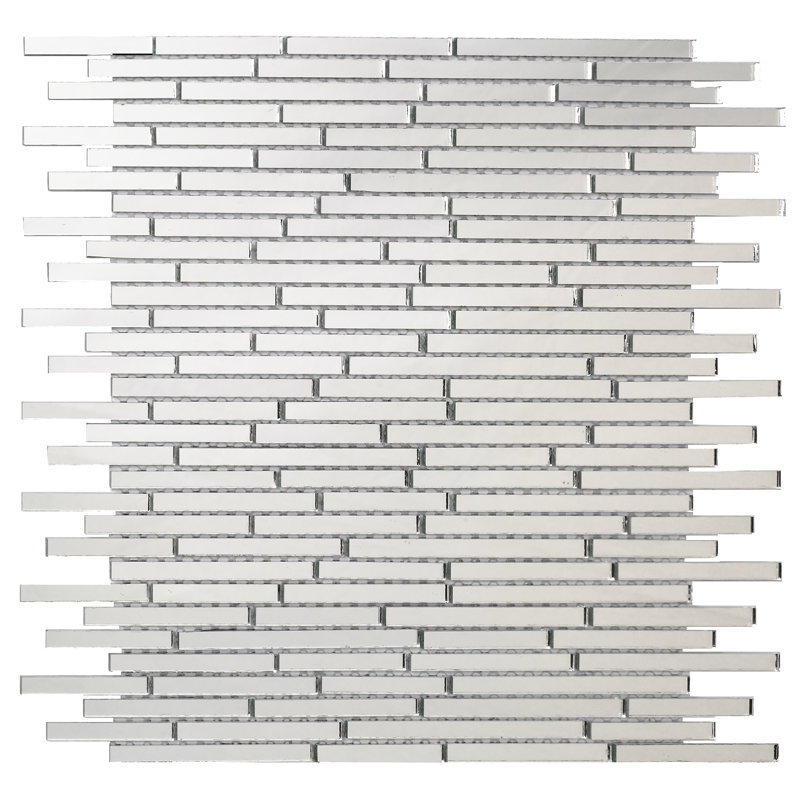 25 x 25 cm Beveled Ceramic Tile, Grey