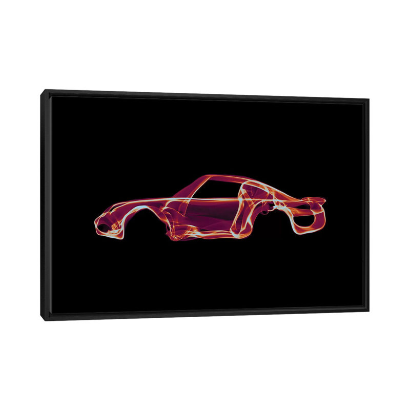 Porsche 959, impression sur toile tendue, Toile avec cadre noir, Pas de tapis, H 32 po x l 48 po x P 1,5 po