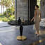 Ballerina Round Solid Wood Pedestal Dining Table-1409194967