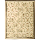 Oriental Hand-Knotted Rectangle 6' x 9' Wool Area Rug in Brown