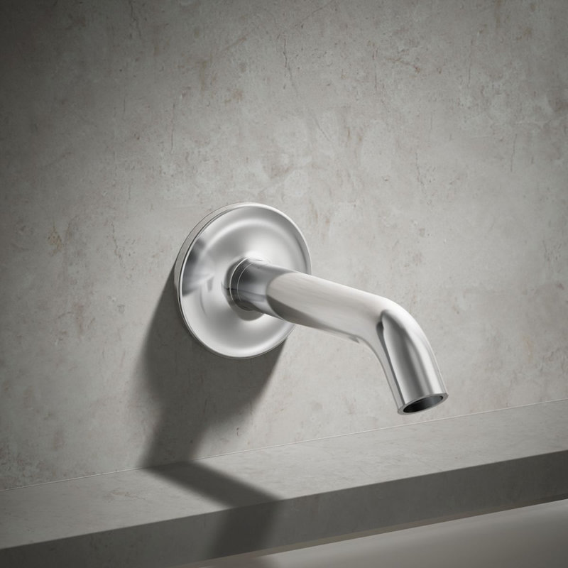 Purist® Wall-Mount Non-Diverter Bath Spout, 35-Degrees, Polished Chrome