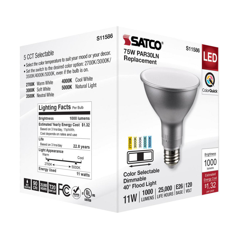 11 Watt White LED Bulb