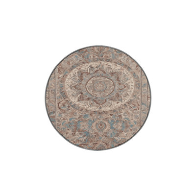 Machine Washable Gray Area Rug GSIX03714