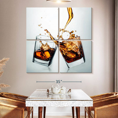 Splashing Whiskey Drinks