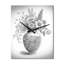Horloge murale moderne monochrome, noir et blanc, nature morte I-851771906