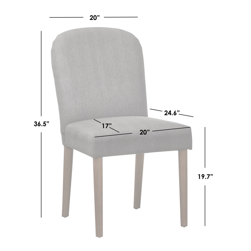 Essence Upholstered Dining Chair, Gray