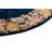 Round Jacoby Navy Blue Rug