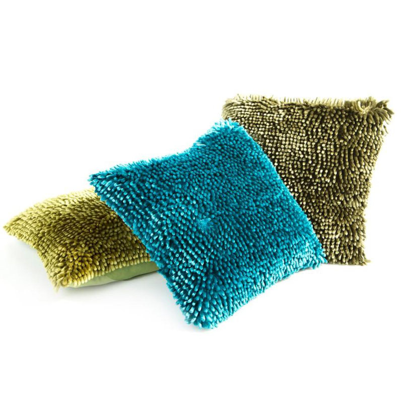 Genagra Microfiber Pillow Case, 40cm H x 40cm W x 6cm D, Dark Green