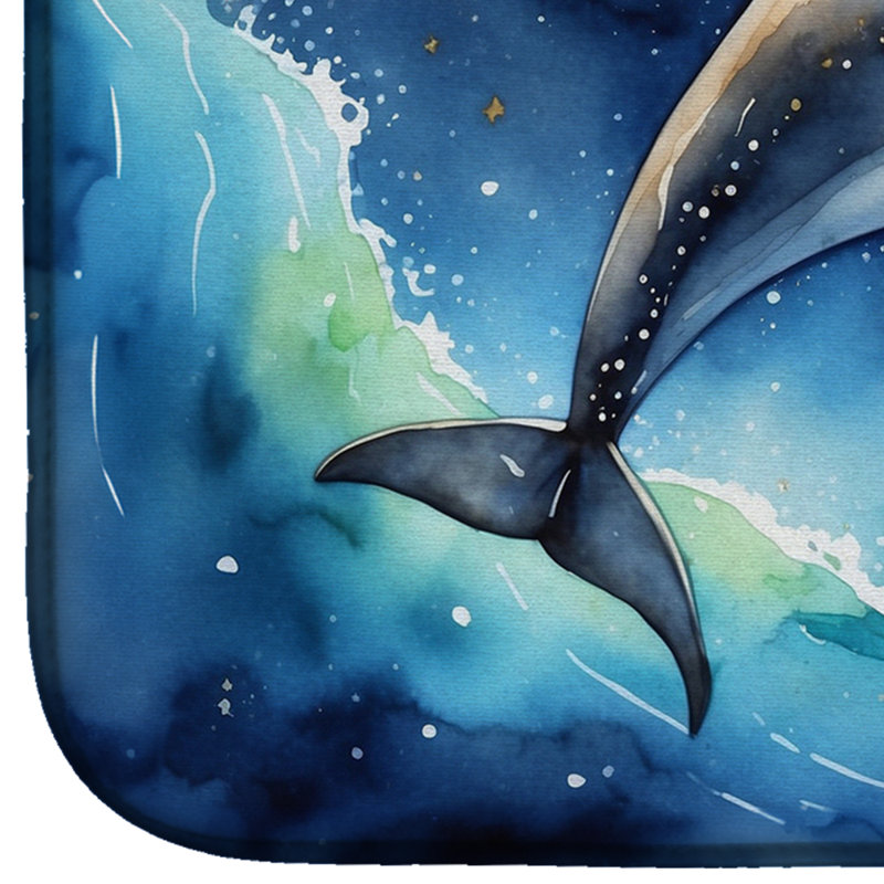 Tapis de séchage Dolphin in a Starry Sea