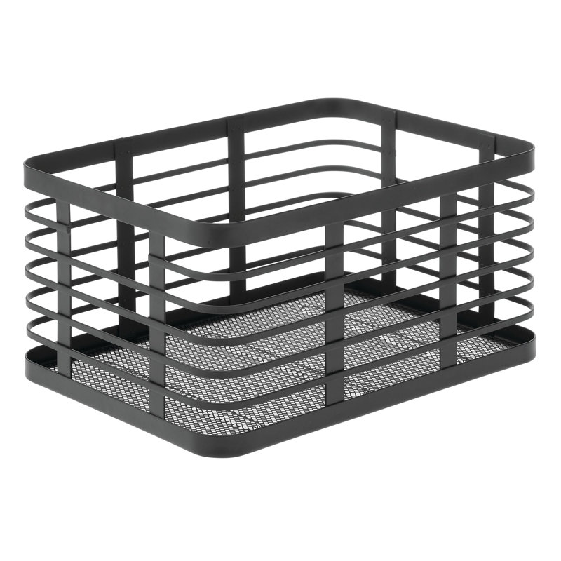 Carson Basket, 6" H x 12" W x 9" D, Matte White