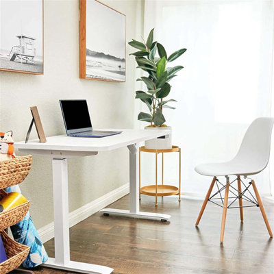 Elegant Whole Piece Electric Standing Desk, 48 X 24 Inches, Height Adjustable For Home And Office Use