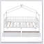 Lit de maison en bois avec deux tiroirs, toit en ciel fantaisiste pour enfants, fabrication en bois de pin robuste et rangement spacieux-129431818