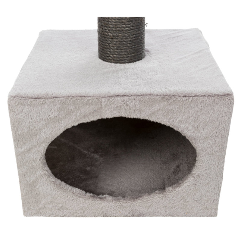 Gray 43" Sisal Cat Tree with Condo and Perches