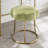 Bonview Flower Upholstered Velvet Metal Accent Stool-2026025199