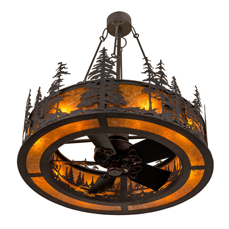 Tall Pines Outdoor Downrod Ceiling Fan