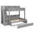Space-Saving Bunk Bed With Storage Stairs USB Lighting And Trundle-751122571