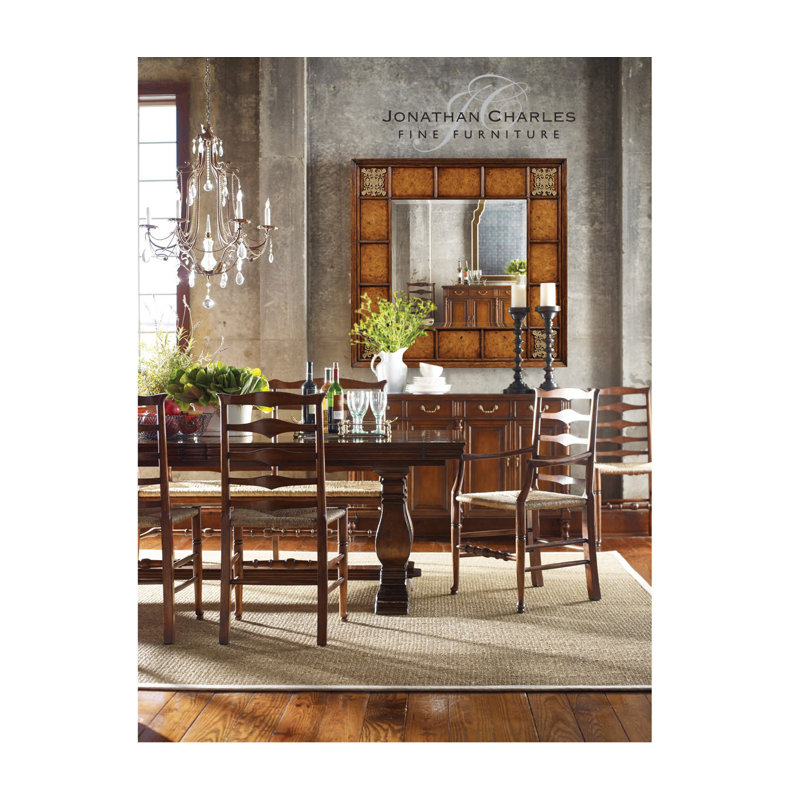 Country Farmhouse Solid Wood Arm Chair