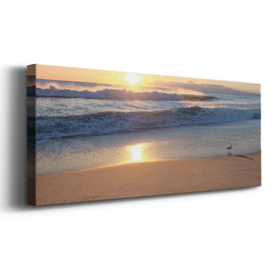 Coucher de soleil sur toile