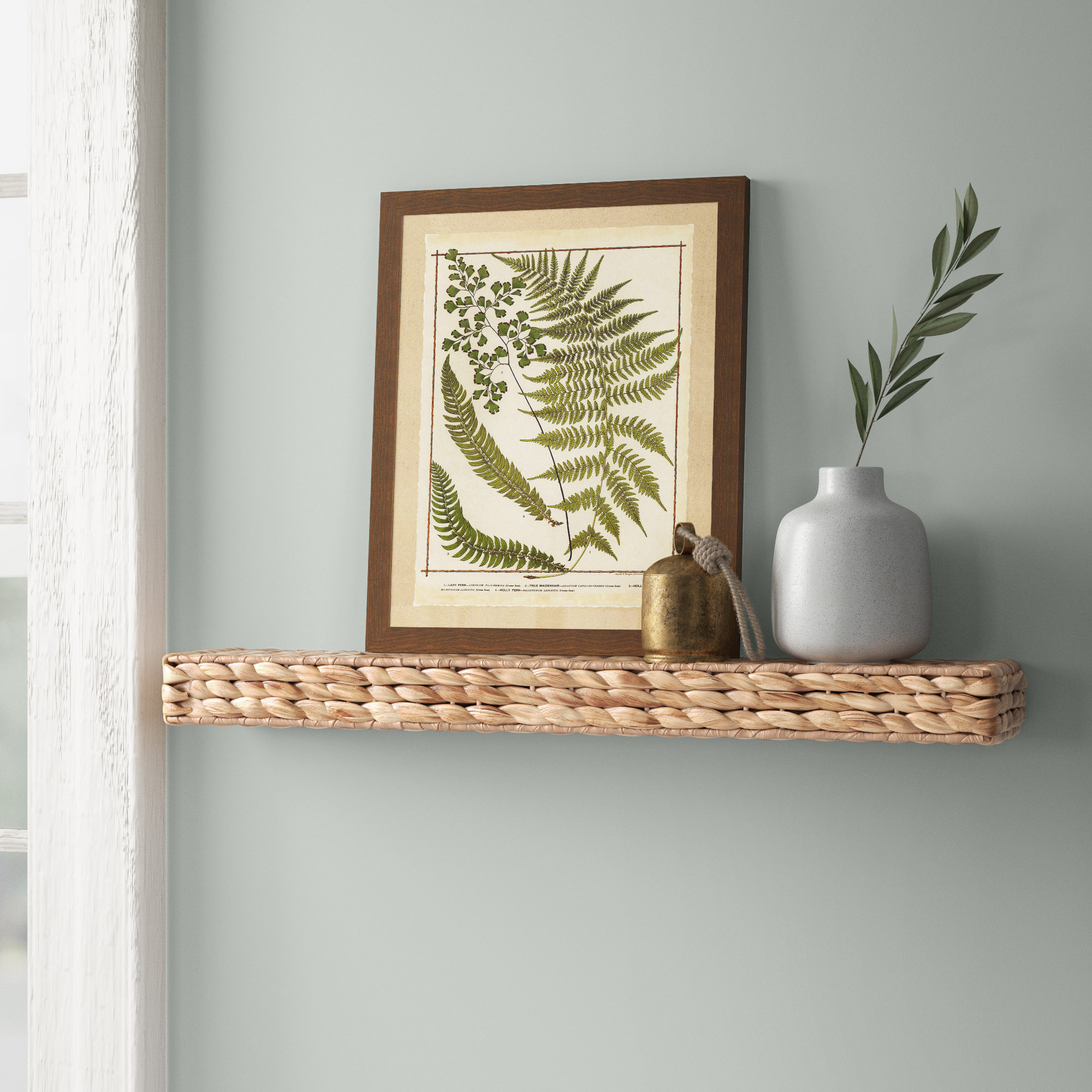 Bowen Floating Shelf, 2" H x 23.5" W x 4.75" D, Brown