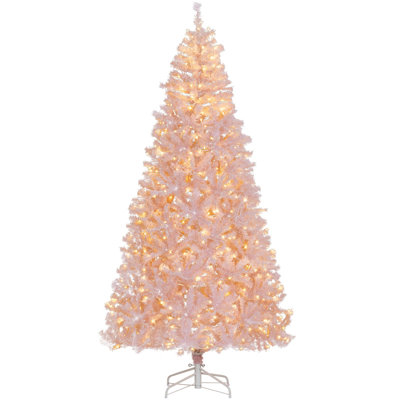 Tall Prelit Christmas Tree Douglas Fir Artificial Christmas Tree with Realistic Branches