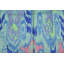 Tapis en laine noué à la main bleu / vert / rose Ikat