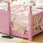 Lit de sol Montessori Queen avec barrières de sécurité pleine longueur et bibliothèque intégrée-313775707