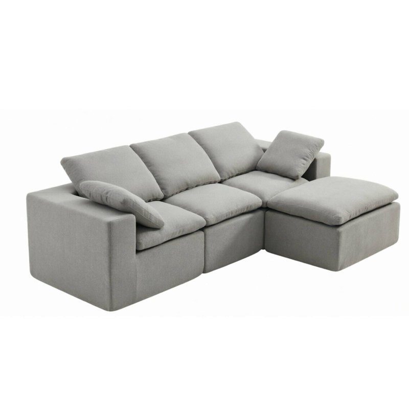 Canapé modulaire Luna Cloud - Grand modèle, Gris