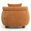 Chaise seau de style nordique avec tissu chenille et coussin-1650254895