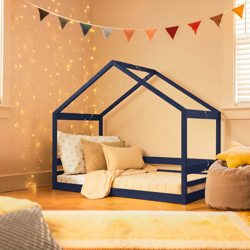 Lit pour tout-petit Little Seeds, Bleu foncé