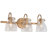 3-Light 21'' W Gold Glam Bathroom Vanity Light ETL Certified