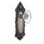 Victorian Plate with Oval Fluted Crystal Door Knob-253810930-253810933