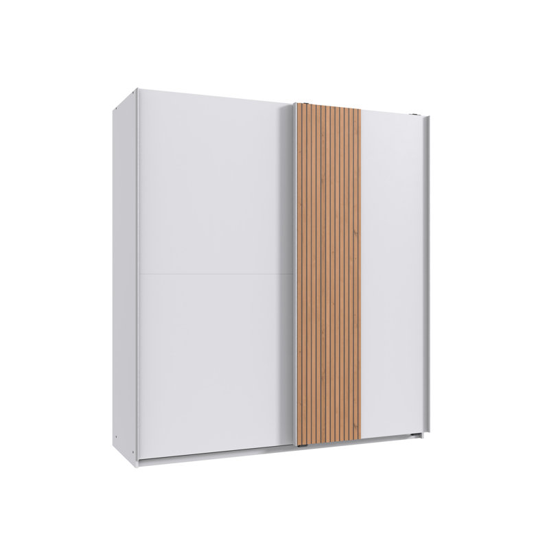 Naadira 2 Door Manufactured Wood Wardrobe, White