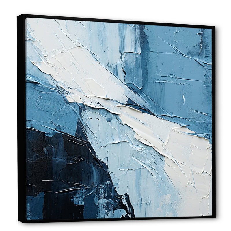 Minimalisme scandinave harmonie Art - Art mural scandinave, Cadre flottant noir, H 16 po x l 16 po x P 1 po