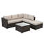Excellent mobilier de patio: 4 chaises d'extérieur avec table basse