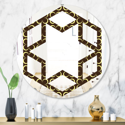 Miroir mural éclectique Leaves Tartan