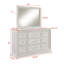 Commode de rangement 6 tiroirs Traditional
