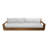 Ensemble de conversation à assise profonde en teck 4 pièces avec table basse 72 po Pacific-103693155