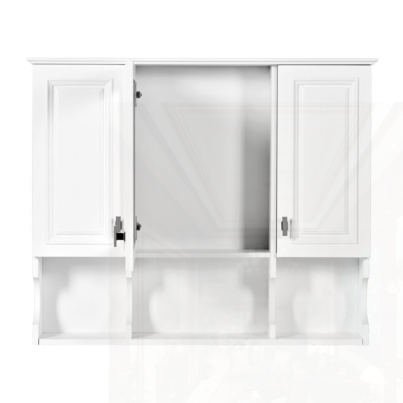 Armoire à pharmacie murale pour salle de bain, Blanc