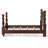 Kozo Solid Wood Four Poster Bed-526191501