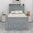 Twin Size Wooden Bed With Trundle-2070524987