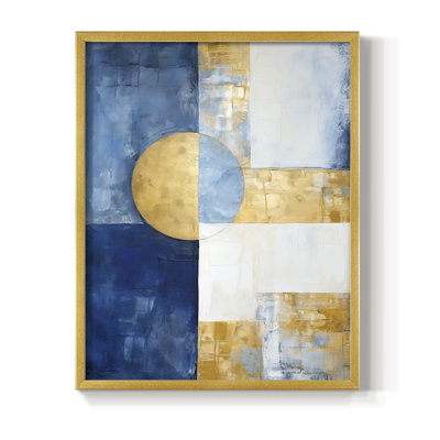 Série ABSTRACT Dxxv - reproduction encadrée de qualité supérieure - prête à être accrochée - aucun clou requis