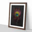 Purple Peacock Feather - Picture Frame Graphic Art Print-56857313-56857315