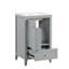 Meuble-lavabo de 20 po avec lavabo, armoire de salle de bain avec porte à fermeture douce, support de rangement et tiroir-115672253