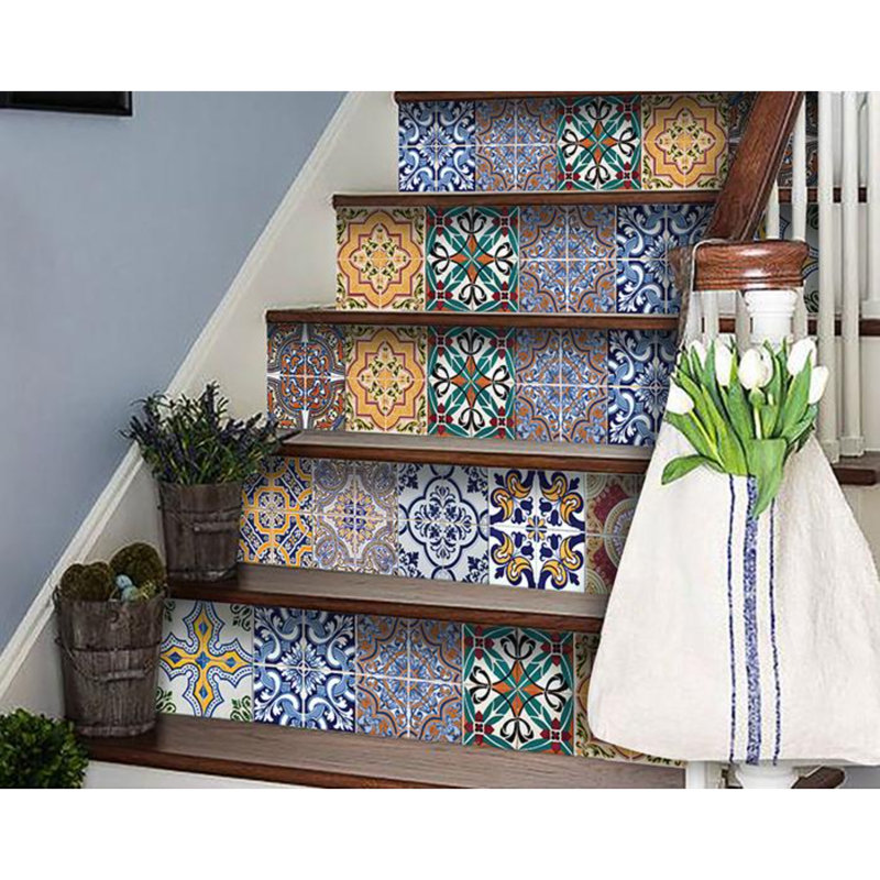 Carrelage mosaïque auto-adhésif en vinyle Addina, H 8 po x l 8 po x P 0,1 po