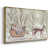 Toile avec cadre flottant or